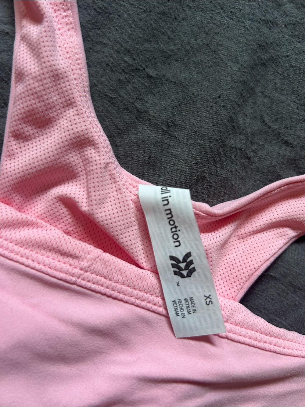 all in motion Light Pink Racerback Tank Top - Picture 2 of 3